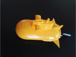 submarino flash led Impressora 3d de peças mergulho o lanterna luz iluminação prática 3d print model - Mito3D