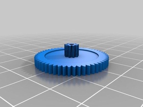 özelleştirilmiş herhangi dişli, iki sıra diş powerwheel binmek oyuncak parçalar 3d print model - Mito3D