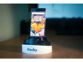 dokcy v2 - modualr dock quasi tutti i dispositivi telefono cellulare moto 360 nexus 3d print model - Mito3D
