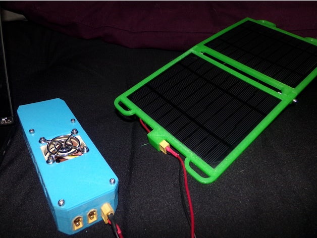 güneş usb güç kaynağı elektronik bağdaştırıcı kutusu durumda şarj cihazı diy solar drok kasa fan konut tutucu kapalı ızgara açık havada pcb proje paneli enerjisi enerjili adap Şarj Cihazı voltaj regülatörü 3D print model - Mito3D