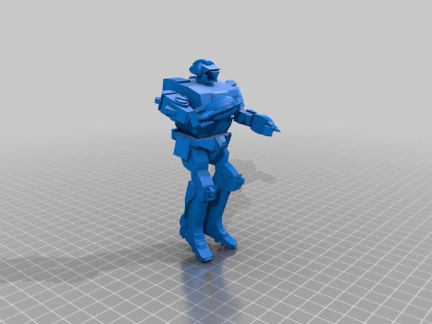 asc satyr battloid 3d printing mecha robotech southern cross 3D print model - Mito3D