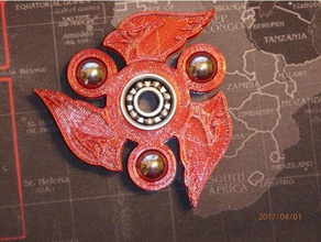 cardinal fidget spinner - wingnut2k 1 toys & games cardinals hand toy 3d print model - Mito3D