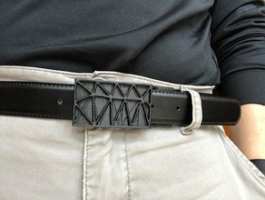 belt buckle 30mm width accessories 3d print model - Mito3D