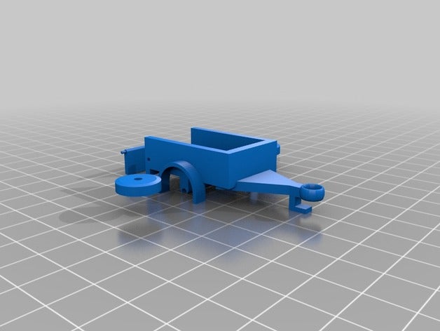 casella di rimorchio del corpo i veicoli scatola fiammiferi scala trailer 3D print model - Mito3D