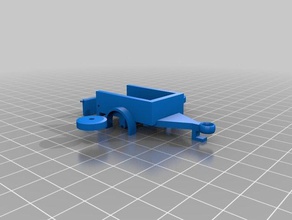 cuadro de remolque - cuerpo vehículos caja cerillas escala el 3d print model - Mito3D