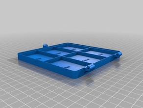 125-125-80 hinged box v2 organization customized 3d print model - Mito3D