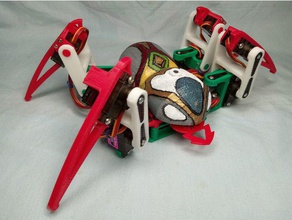 spider robot quad-Roboter-Vierbeiner -mg90 3d-drucken arduino mg90s Roboter 3d print model - Mito3D