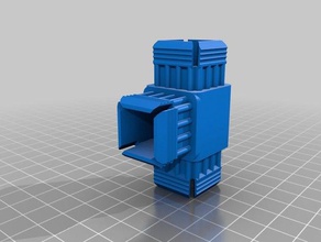 esempio di dimensioni personalizzate falegname tubo quadrato - tee il fai da te su misura 3d print model - Mito3D