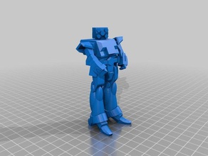 asc basilisk battloid 3d printing mecha robotech southern cross 3d print model - Mito3D