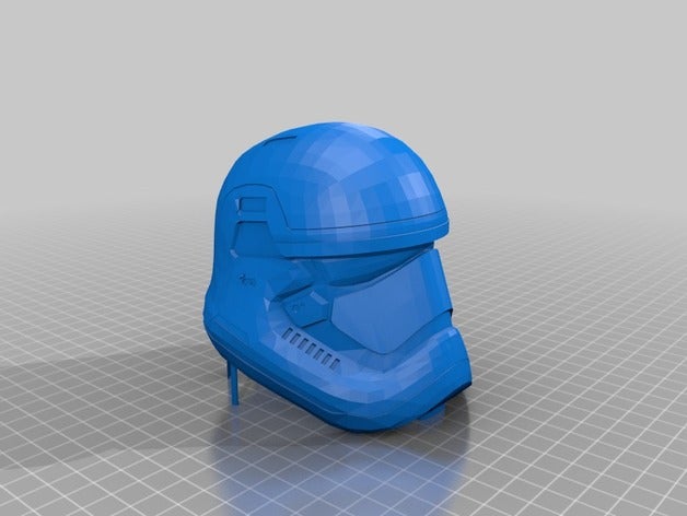 starwars test destek kask 3d baskı 3D print model - Mito3D