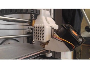 wanhao i3 60mm cooler bigboy 3d printing fan mount cooling duplicator hotend printer 3d print model - Mito3D