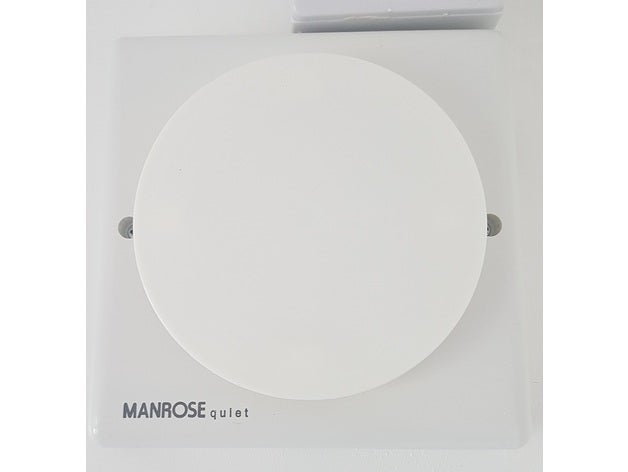 manrose ventilador silencioso de escape cuarto baño del silenciador 3D print model - Mito3D