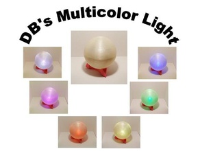 dbs-multicolor-Licht Dekor Lampe Laterne multi-Farbe Nacht-Licht 3d print model - Mito3D