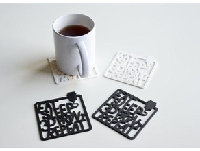 eat sleep 3dprint repaeat kitchen & dining 3d print model - Mito3D