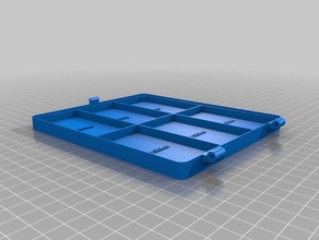 norwegian fishbox 4 storages universal organization customized 3d print model - Mito3D
