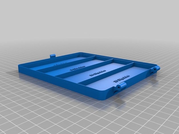 Norwegische fishbox 4 Speicher-universal-3 - Organisation kundengebundene 3D print model - Mito3D