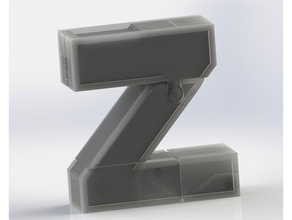 alfabeto robot - z giocattoli meccanici carattere i caratteri robtos giocattolo trasformatore trasformatori zeta 3d print model - Mito3D
