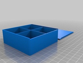waggle dance Würfel-Fach Container kundengebundene 3d print model - Mito3D