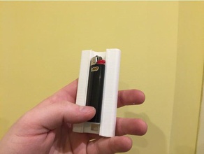 en caso de cigarrillos adaptador pequeño encendedor bic los contenedores 3d print model - Mito3D