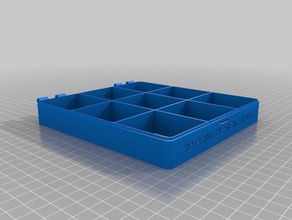 Norwegische tools 9 Speicher, Zubehör-box - Organisation kundengebundene 3d print model - Mito3D
