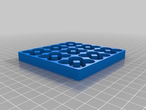 customized battery tray 3x3 36 total organization 3d print model - Mito3D