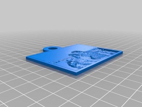 riz nada lithopane 2d sanat özelleştirilmiş 3d print model - Mito3D