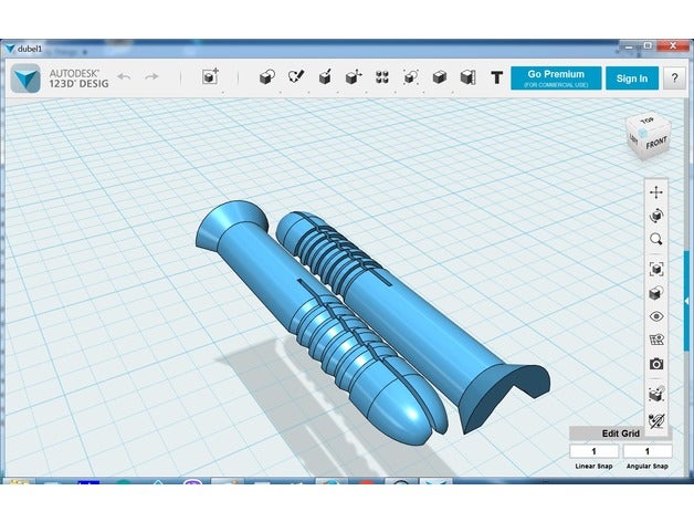 d bel goujon outils 3D print model - Mito3D