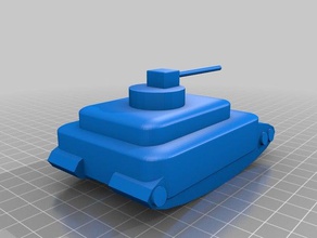 tanque militar veículos 3d print model - Mito3D