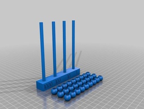 abaco - abacus La stampa 3d per la matematica mathproject 3d print model - Mito3D