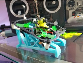 swirlie launch pad - micro quadcopter r c vehicles drone stand 3d print model - Mito3D