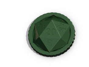 ilham göstergesi zar d&d etkin dungeons dragons işaretleyici token belirteçleri 3d print model - Mito3D