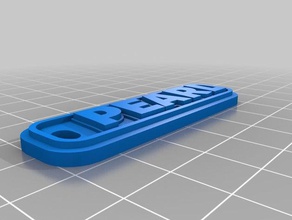 perla llavero llaveros personalizado 3d print model - Mito3D