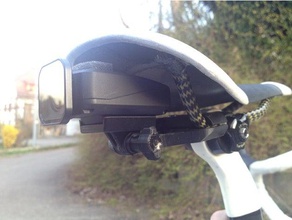 action cam sattelhalter gopro kompatibel sport & outdoors bicycle mount bike camera saddle 3d print model - Mito3D