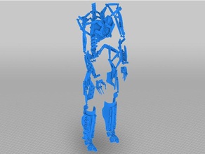elysium max dış iskelet kostüm 3d baskı cosplay cyberpunk exo exoframe exosuit çerçeve suit hulk endüstriyel tasarım 3d print model - Mito3D