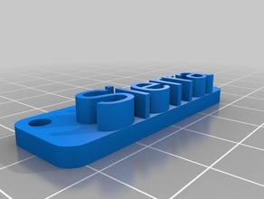sierra segni e loghi su misura 3d print model - Mito3D