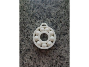 rodamiento de bolas anillo claves llaveros la bola el cojinete llavero 3d print model - Mito3D