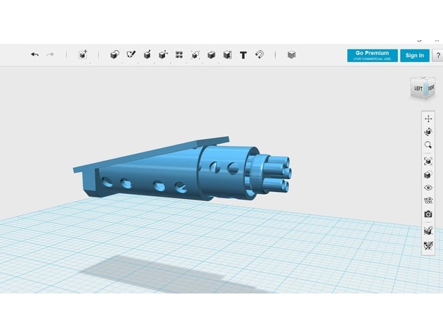 a-10 gatling gun r c i veicoli monoprice selezionare mini 3D print model - Mito3D