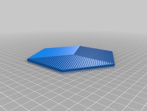 mon personnalisés rhombille tuile décor personnalisé 3d print model - Mito3D