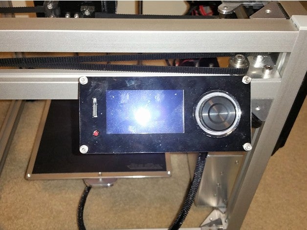 viki2 lcd-panel 20mm extrusion montieren 3d-Drucker Teile panel-mount 3D print model - Mito3D