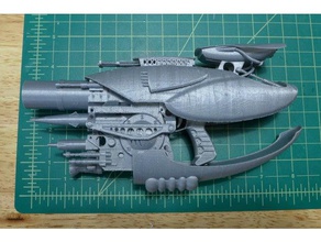 zorg zf-1 printable props blaster multipass prop ray gun fifth element zf1 industries 3d print model - Mito3D
