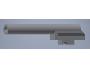 beretta de 9 mm cañón 3d print model - Mito3D