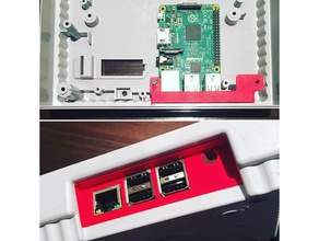 raspberrypi3 snes plaque arrière les jeux vidéo 3d print model - Mito3D