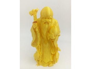 dio cinese della longevità sculture 3d print model - Mito3D