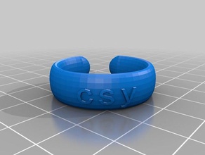 my customized text ring bracelet crown thing fashion 3d print model - Mito3D