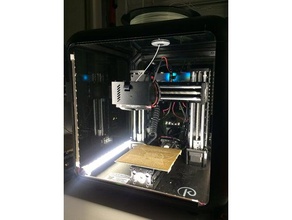 trinus enclosure led strip holder 3d printers 3d print model - Mito3D