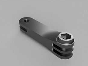 action cam parallelo slot di estensione delle braccia la fotocamera del braccio link in 3d print model - Mito3D