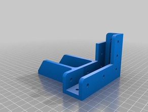 tevo tarantula z-axis mgn12 rail brackets mounts left 3d printer parts mgn12h 3d print model - Mito3D