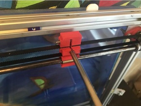 ultimaker 2 xy slider block belt tensioner 3d printer parts bushing gt2 sliders reprap ultimaker2 3d print model - Mito3D