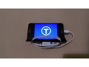 carregador de parede samsung nota 5 telefone celular montado na 3d print model - Mito3D
