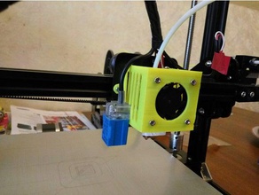 tronxy x3a x3 fan holder v1 3d printer parts cooler 3d print model - Mito3D